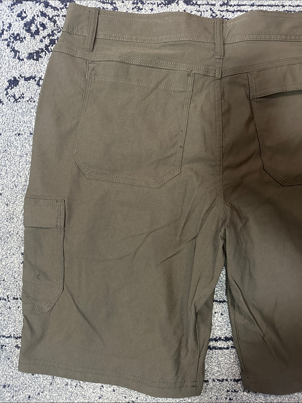 NWT Prana Stretch Zion Short II Men's Cargo Shorts in Dark Iron size 34 10in - Picture 3 of 6
